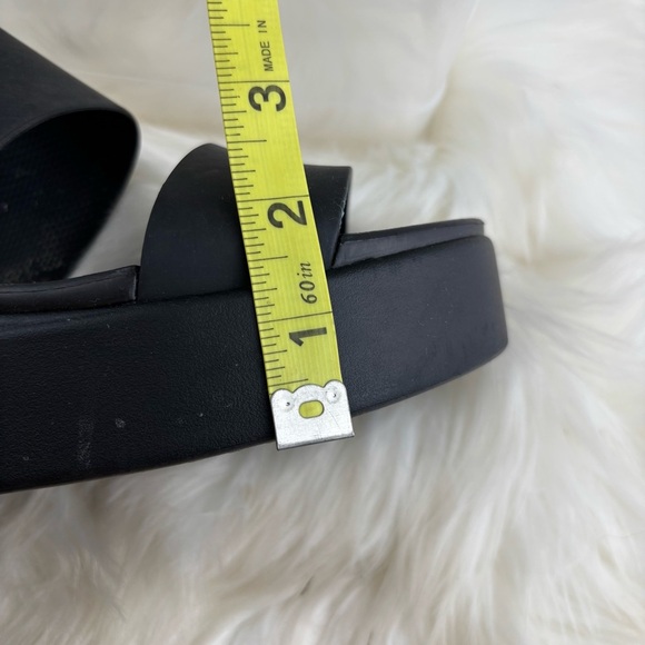 CROCS Women's Wedge Black Double Strap Sandals - Picture 9 of 9